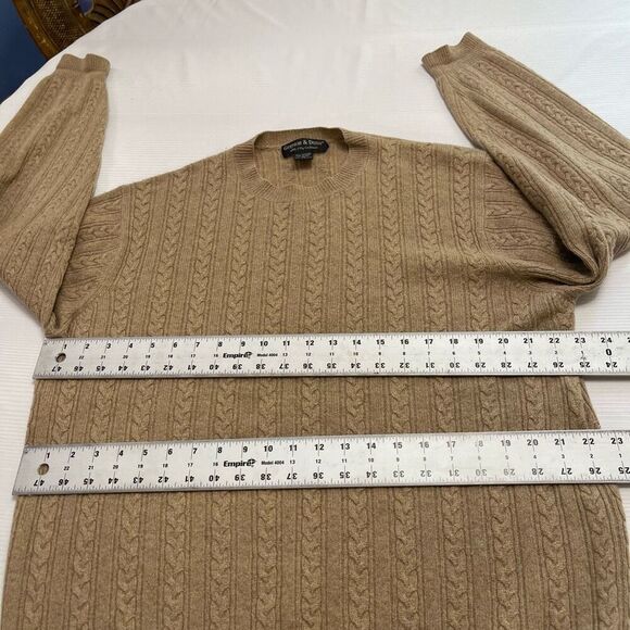 Grayson & Dunn Taupe 100% 2 Ply Cashmere Sweater Size Medium - Picture 3 of 6